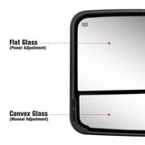 Besq-Custom-Telescopic-Towing-Mirrors-for-2009-2018-Dodge-RAM-1500/2500/3500-Trucks-S-Mirror-Functions