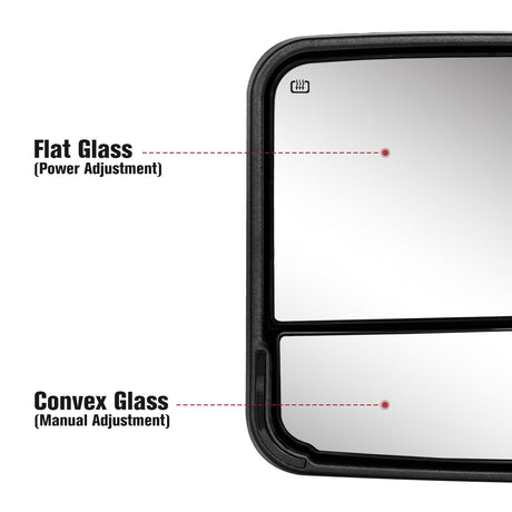 Besq-Custom-Telescopic-Towing-Mirrors-for-2009-2018-Dodge-RAM-1500/2500/3500-Trucks-S-Mirror-Functions
