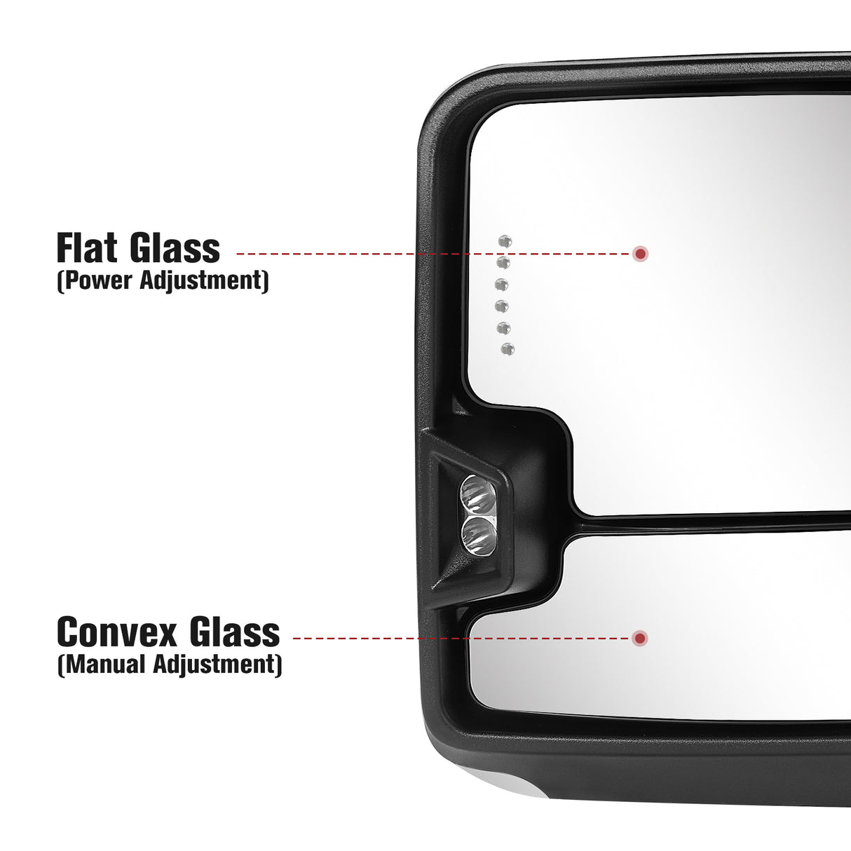 Besq-Extendable-Telescopic-Towing-Mirror-for-2007-2013-Chevy-Silverado-GMC-Modern-Design-for-Classic-Models-07CS-Functions