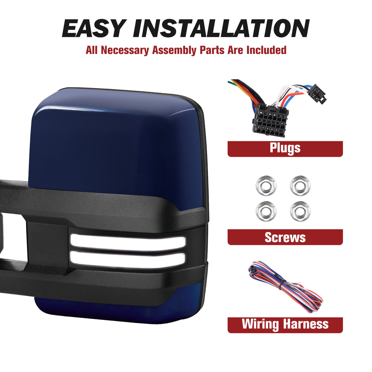Besq-Telescopic-Towing-Mirrors-for-2014_2019-Chevy-Silverado-GMC-Sierra-Custom-Extendable-Design-PLC14-SDBP-easy-installation