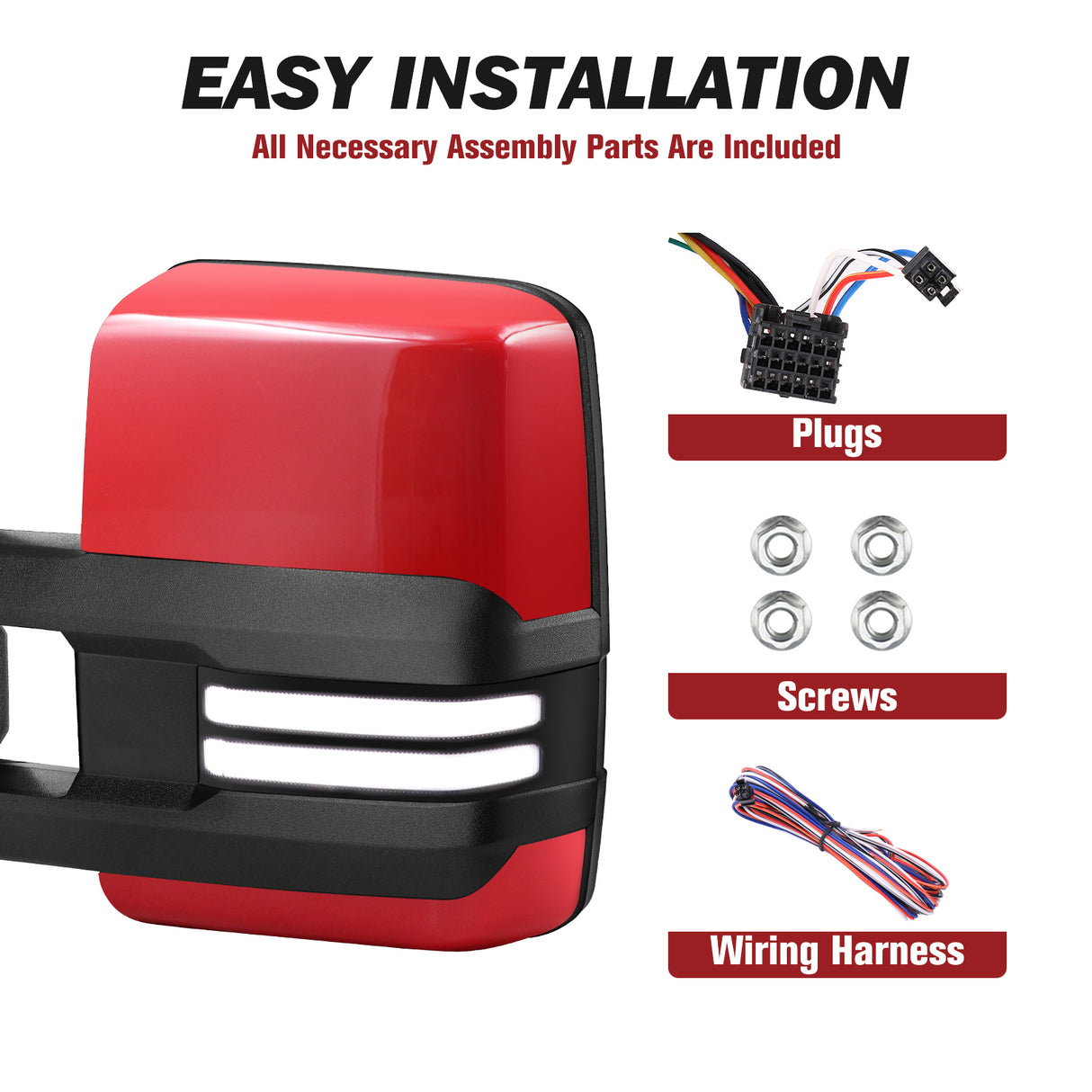 Besq-Telescopic-Towing-Mirrors-for-2014_2019-Chevy-Silverado-GMC-Sierra-Custom-Extendable-Design-PRC14-SDBP-easy-installation